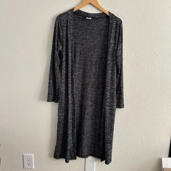 Hello Mello Sweaters - Soft Small Gray Duster Sweater with Pockets
